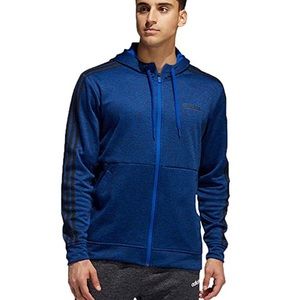 Adidas Tech Full Zip Fleece Hoodie Track Jacket L
